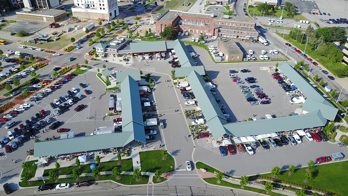 Muskegon farmers market community gathering