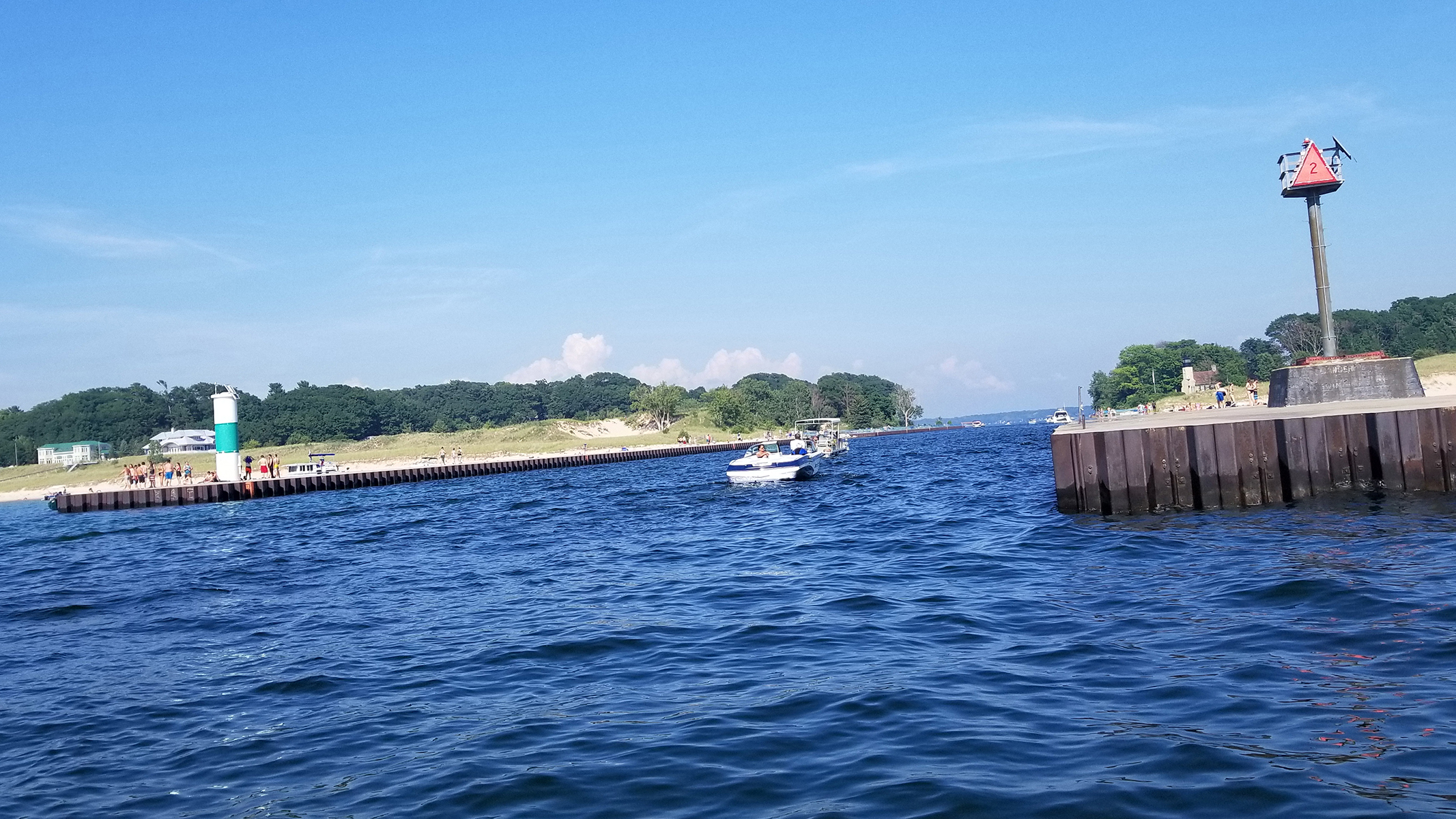 White Lake channel near Whitehall and Montague Michigan